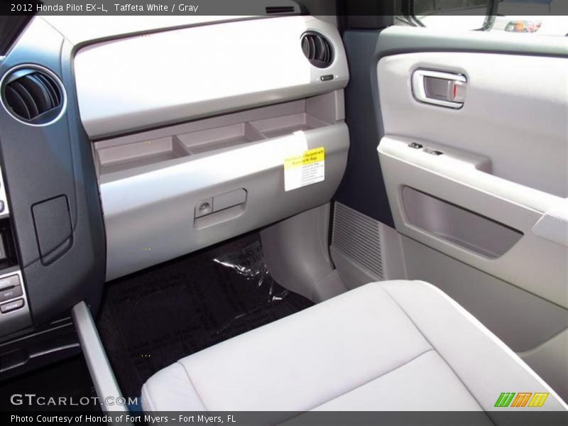 Taffeta White / Gray 2012 Honda Pilot EX-L