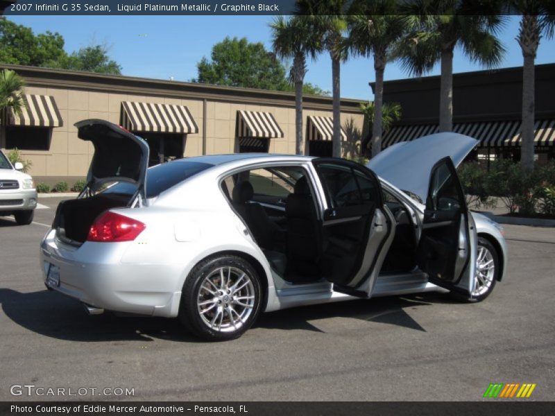 Liquid Platinum Metallic / Graphite Black 2007 Infiniti G 35 Sedan