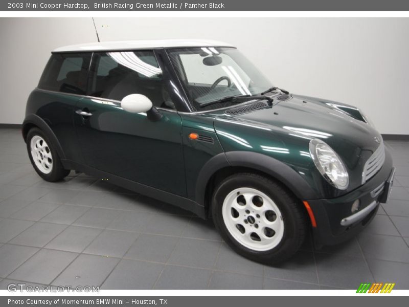 British Racing Green Metallic / Panther Black 2003 Mini Cooper Hardtop