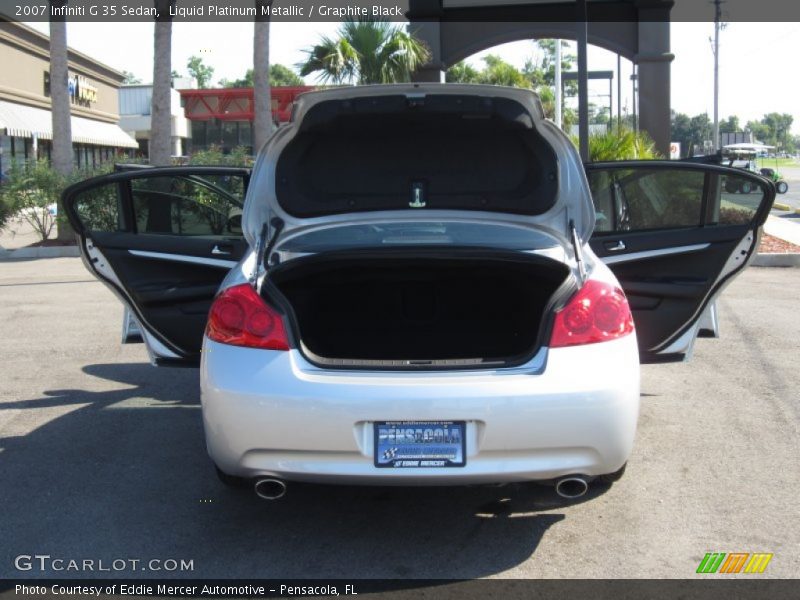 Liquid Platinum Metallic / Graphite Black 2007 Infiniti G 35 Sedan