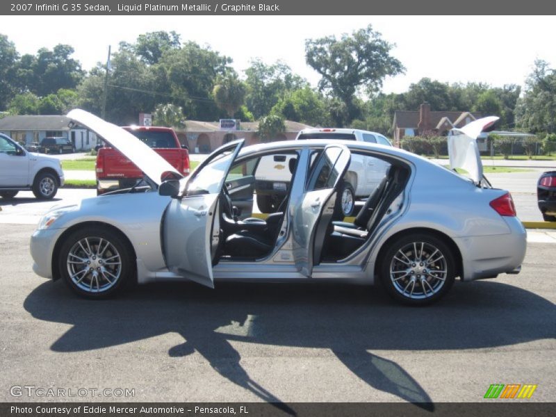 Liquid Platinum Metallic / Graphite Black 2007 Infiniti G 35 Sedan