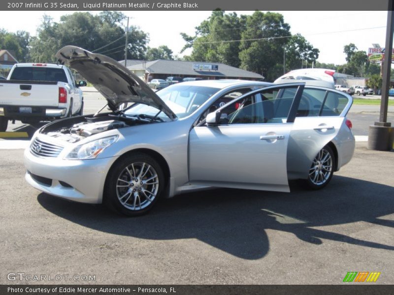 Liquid Platinum Metallic / Graphite Black 2007 Infiniti G 35 Sedan