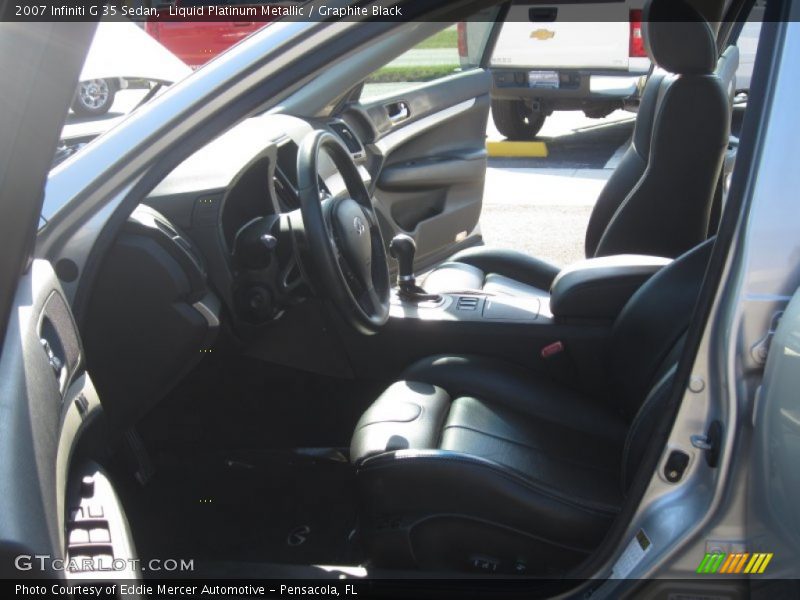 Liquid Platinum Metallic / Graphite Black 2007 Infiniti G 35 Sedan