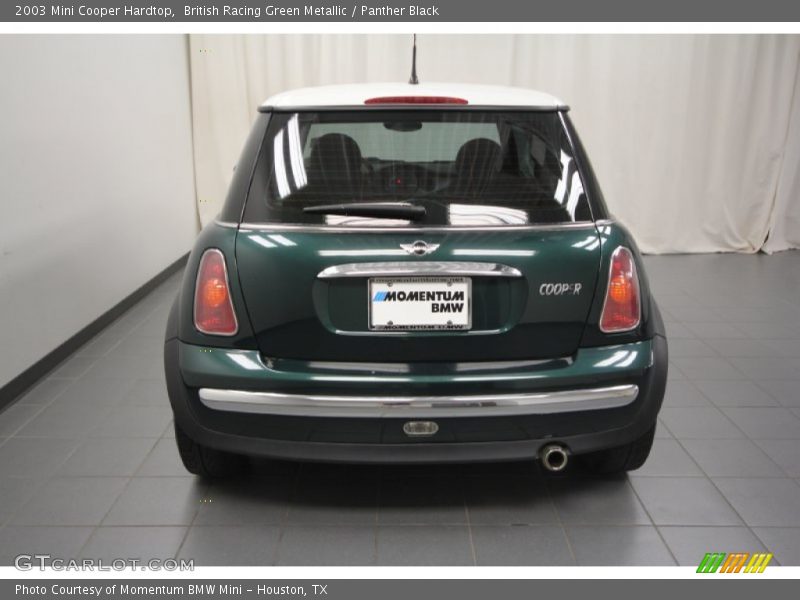British Racing Green Metallic / Panther Black 2003 Mini Cooper Hardtop