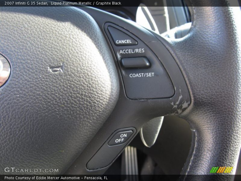 Liquid Platinum Metallic / Graphite Black 2007 Infiniti G 35 Sedan