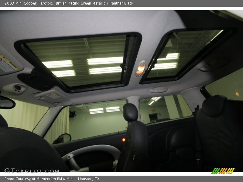 British Racing Green Metallic / Panther Black 2003 Mini Cooper Hardtop