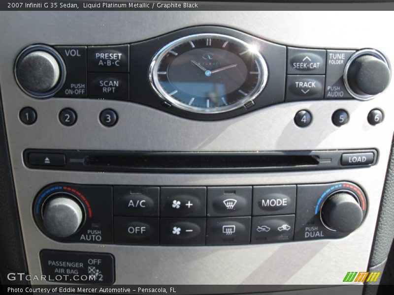 Liquid Platinum Metallic / Graphite Black 2007 Infiniti G 35 Sedan