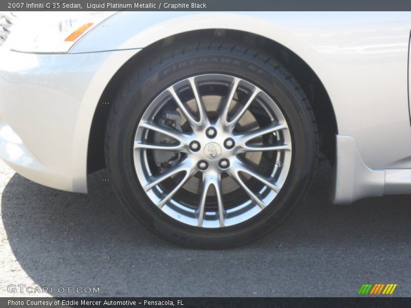 Liquid Platinum Metallic / Graphite Black 2007 Infiniti G 35 Sedan