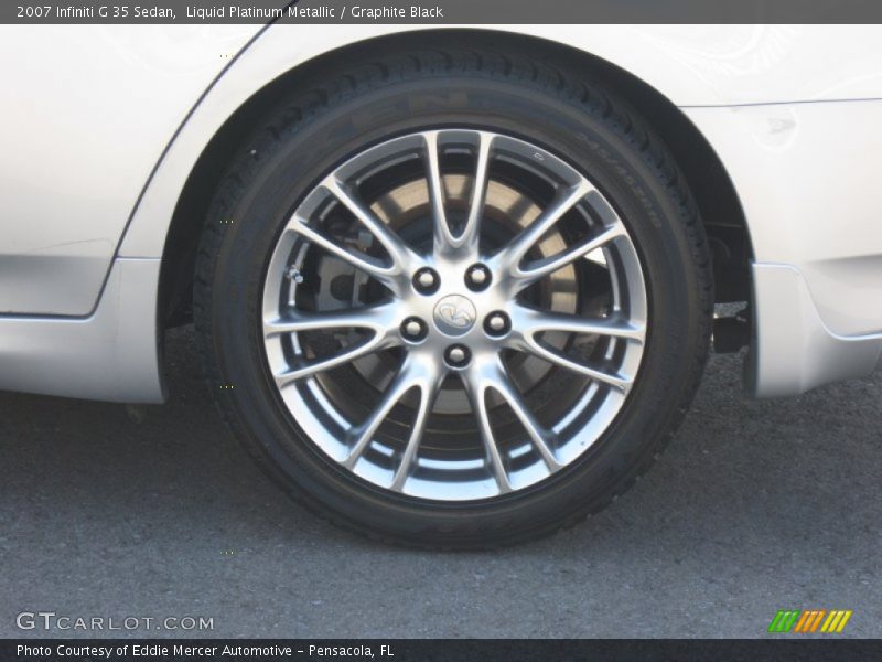 Liquid Platinum Metallic / Graphite Black 2007 Infiniti G 35 Sedan