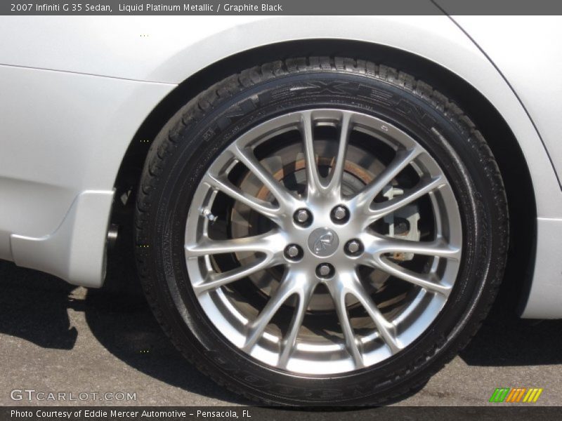 Liquid Platinum Metallic / Graphite Black 2007 Infiniti G 35 Sedan