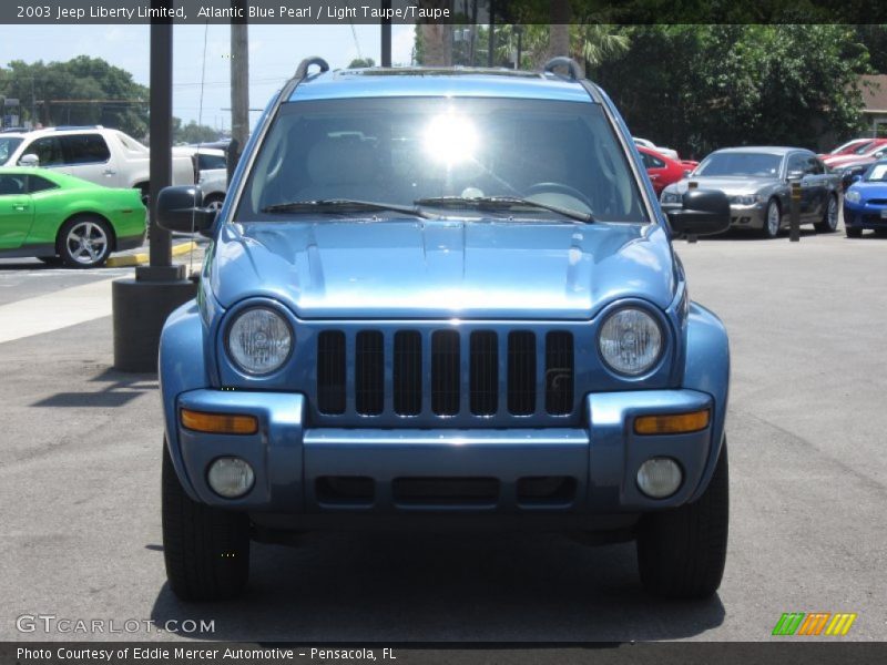 Atlantic Blue Pearl / Light Taupe/Taupe 2003 Jeep Liberty Limited