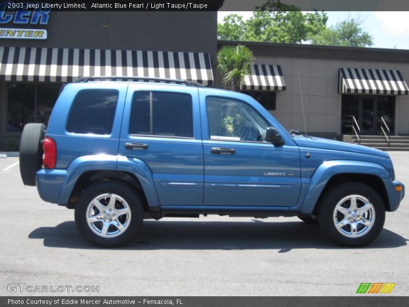 Atlantic Blue Pearl / Light Taupe/Taupe 2003 Jeep Liberty Limited