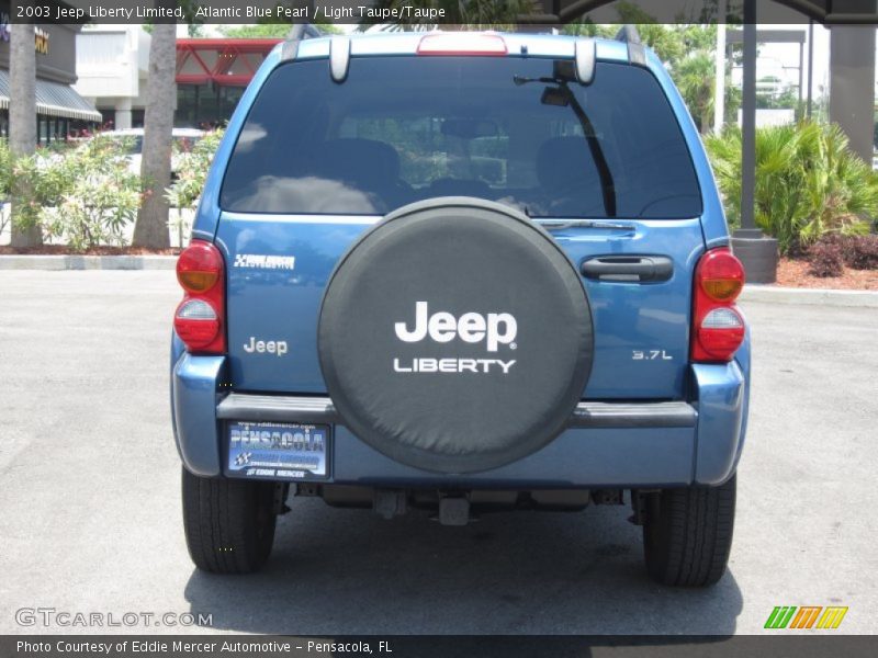 Atlantic Blue Pearl / Light Taupe/Taupe 2003 Jeep Liberty Limited