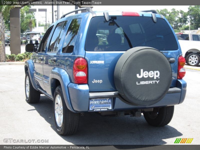 Atlantic Blue Pearl / Light Taupe/Taupe 2003 Jeep Liberty Limited
