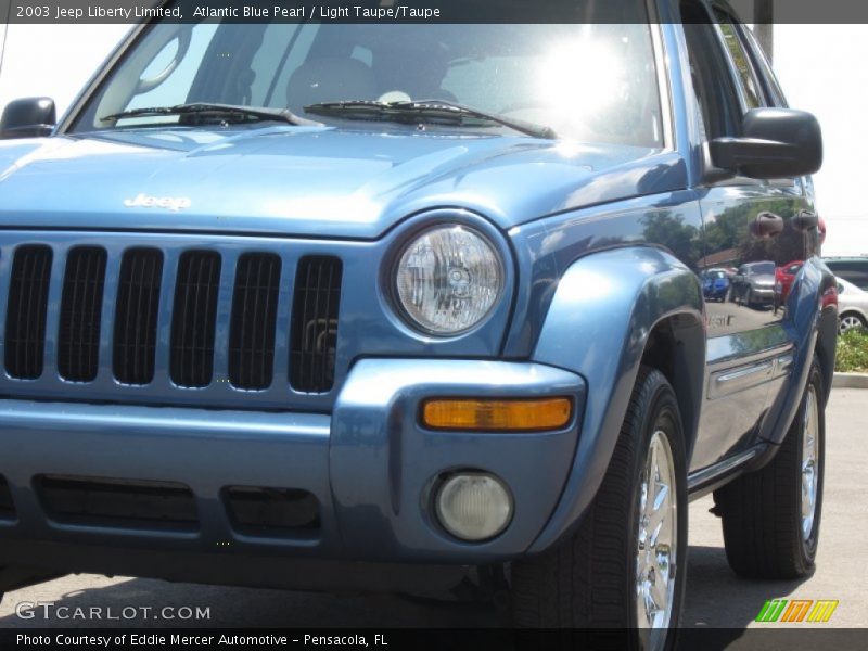 Atlantic Blue Pearl / Light Taupe/Taupe 2003 Jeep Liberty Limited