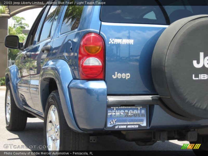 Atlantic Blue Pearl / Light Taupe/Taupe 2003 Jeep Liberty Limited