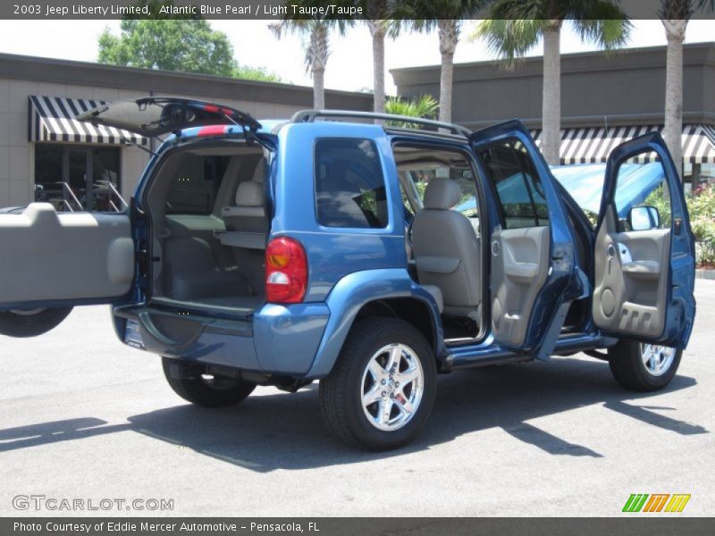 Atlantic Blue Pearl / Light Taupe/Taupe 2003 Jeep Liberty Limited