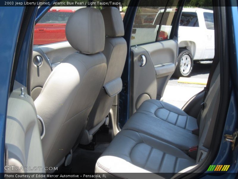 Atlantic Blue Pearl / Light Taupe/Taupe 2003 Jeep Liberty Limited