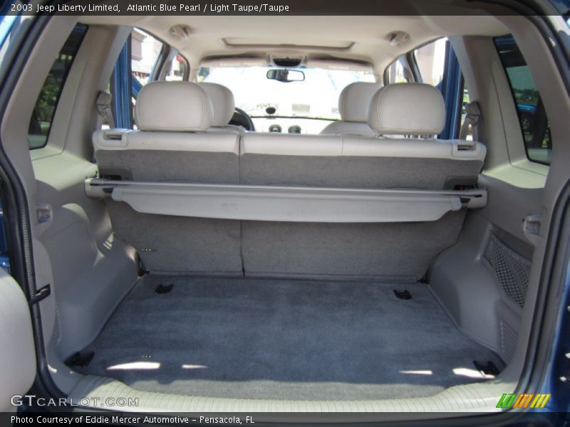 Atlantic Blue Pearl / Light Taupe/Taupe 2003 Jeep Liberty Limited