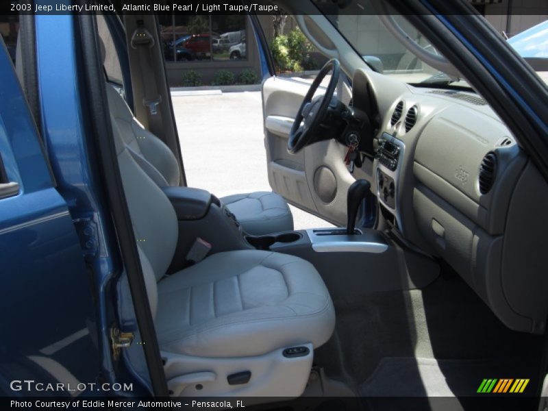Atlantic Blue Pearl / Light Taupe/Taupe 2003 Jeep Liberty Limited
