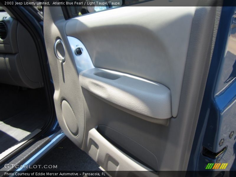 Atlantic Blue Pearl / Light Taupe/Taupe 2003 Jeep Liberty Limited