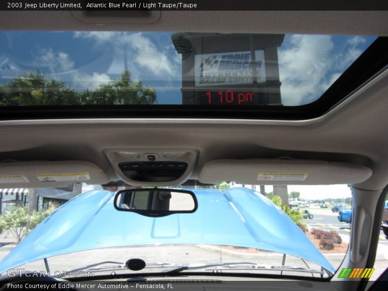 Atlantic Blue Pearl / Light Taupe/Taupe 2003 Jeep Liberty Limited
