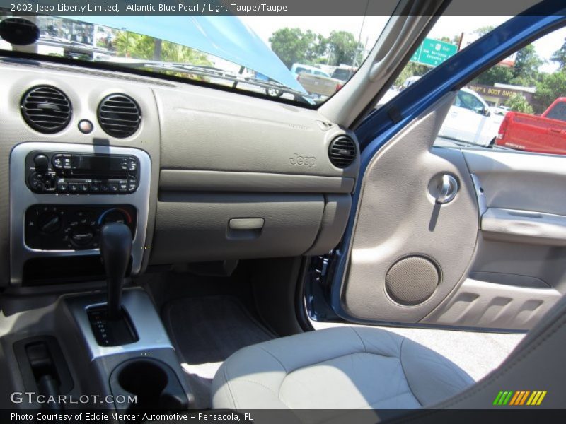 Atlantic Blue Pearl / Light Taupe/Taupe 2003 Jeep Liberty Limited