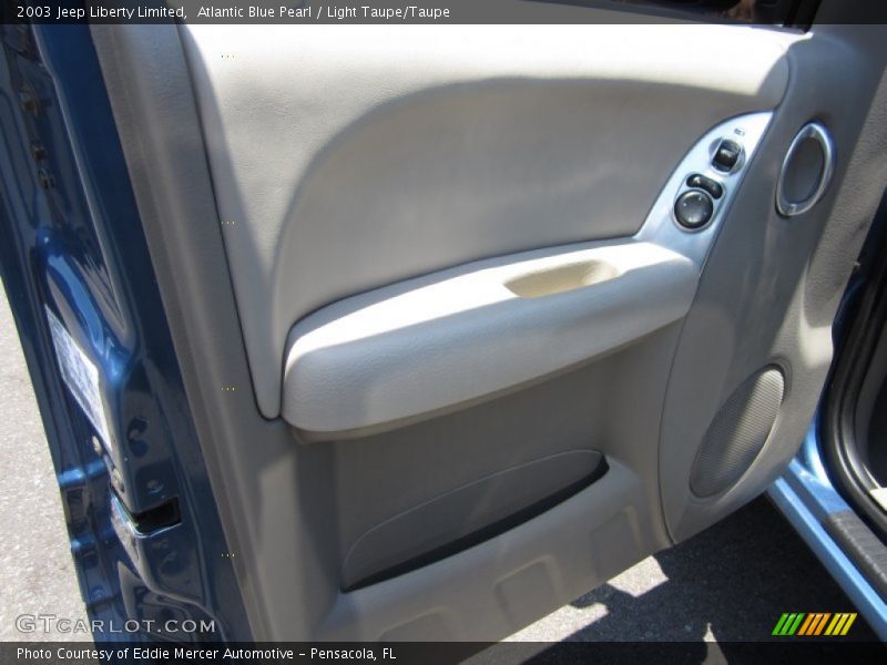 Atlantic Blue Pearl / Light Taupe/Taupe 2003 Jeep Liberty Limited