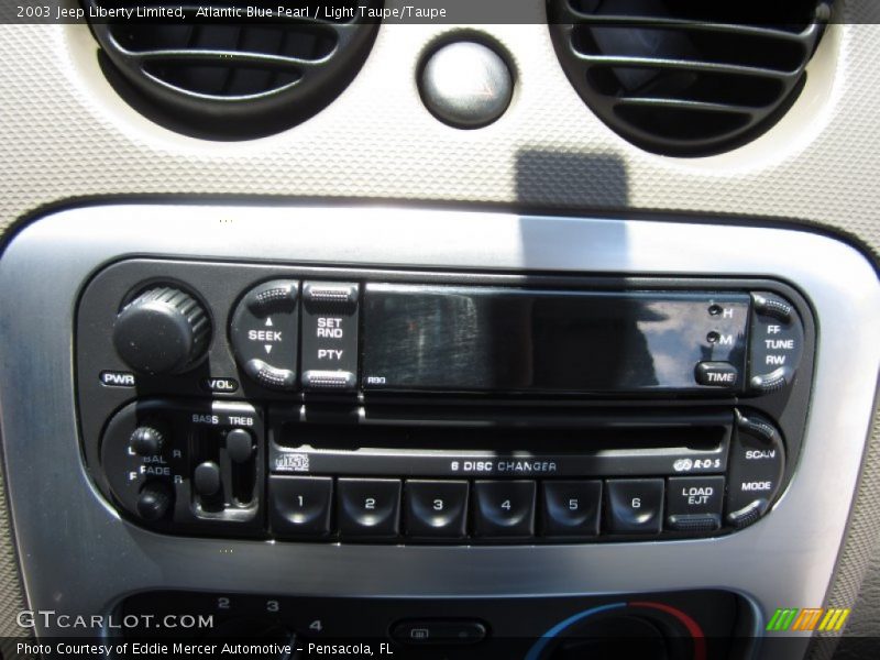Atlantic Blue Pearl / Light Taupe/Taupe 2003 Jeep Liberty Limited