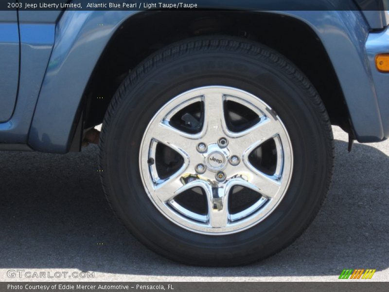 Atlantic Blue Pearl / Light Taupe/Taupe 2003 Jeep Liberty Limited