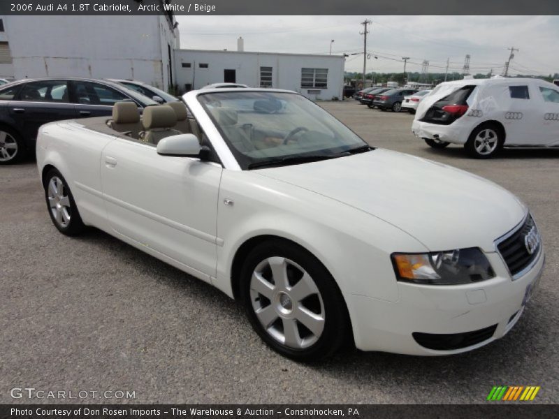 Arctic White / Beige 2006 Audi A4 1.8T Cabriolet