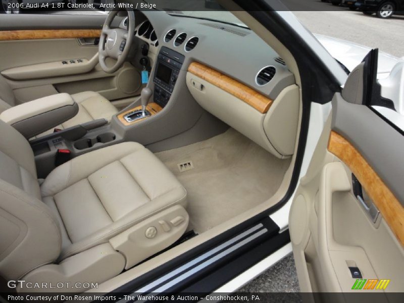 Arctic White / Beige 2006 Audi A4 1.8T Cabriolet