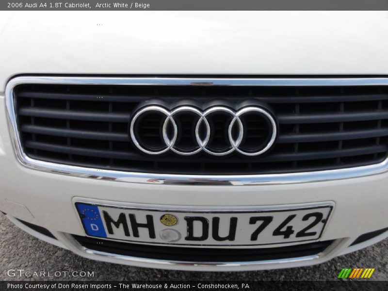 Arctic White / Beige 2006 Audi A4 1.8T Cabriolet