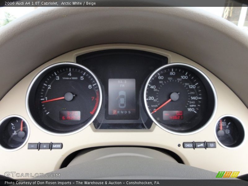 Arctic White / Beige 2006 Audi A4 1.8T Cabriolet