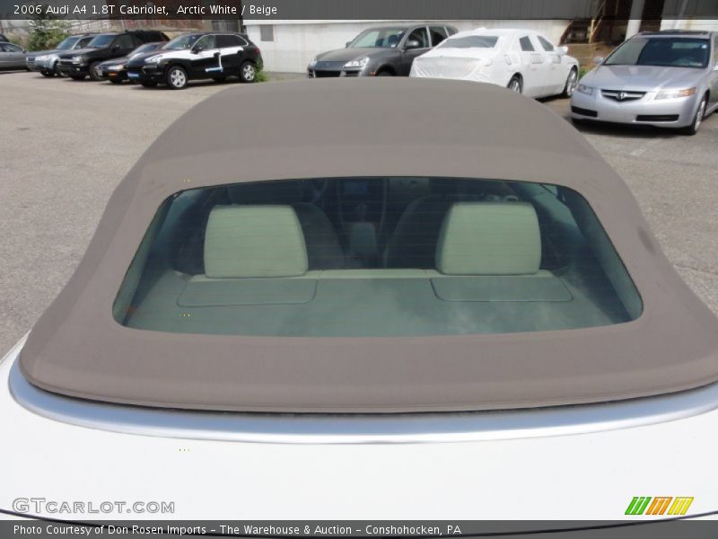 Arctic White / Beige 2006 Audi A4 1.8T Cabriolet