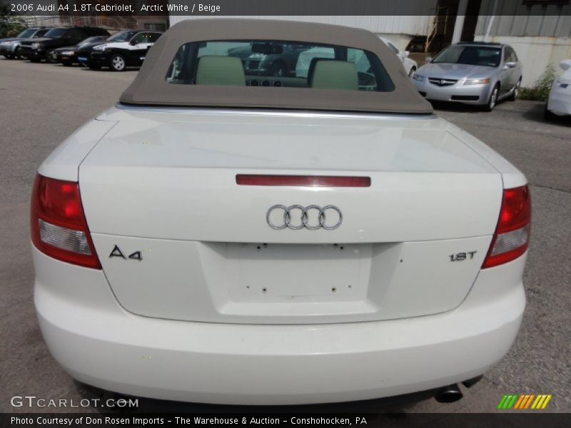 Arctic White / Beige 2006 Audi A4 1.8T Cabriolet