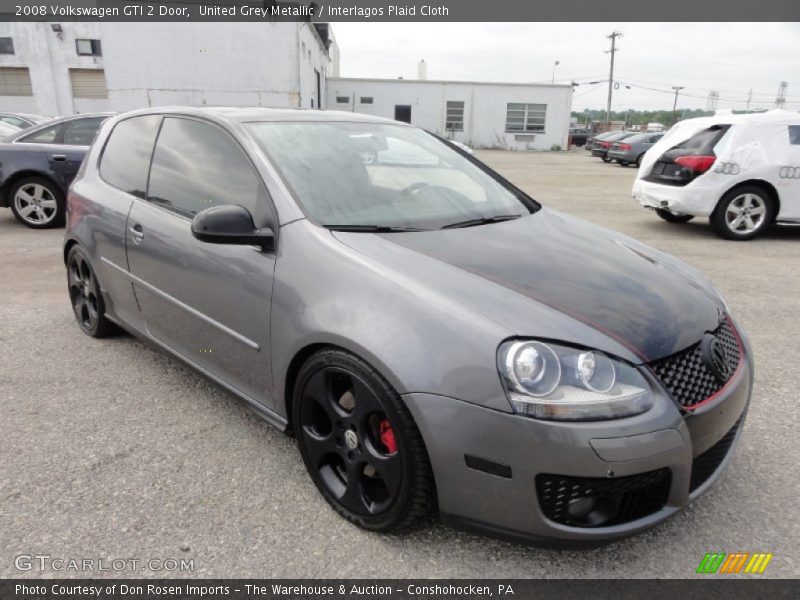 United Grey Metallic / Interlagos Plaid Cloth 2008 Volkswagen GTI 2 Door