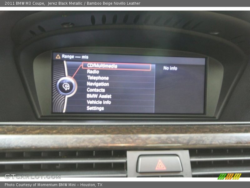 Jerez Black Metallic / Bamboo Beige Novillo Leather 2011 BMW M3 Coupe