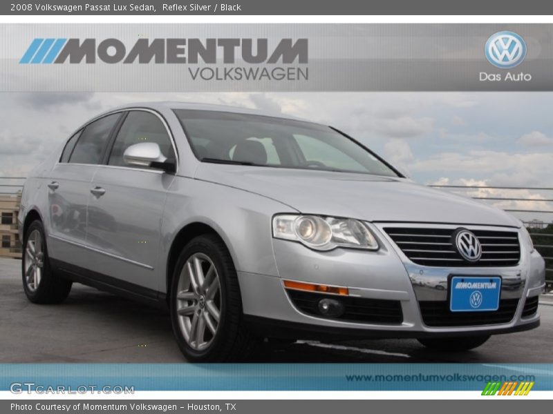 Reflex Silver / Black 2008 Volkswagen Passat Lux Sedan