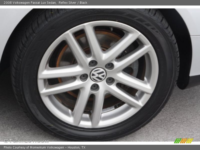Reflex Silver / Black 2008 Volkswagen Passat Lux Sedan