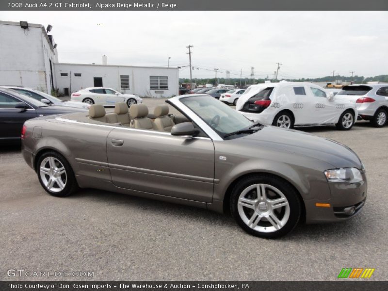 Alpaka Beige Metallic / Beige 2008 Audi A4 2.0T Cabriolet