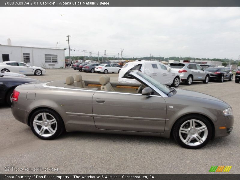 Alpaka Beige Metallic / Beige 2008 Audi A4 2.0T Cabriolet