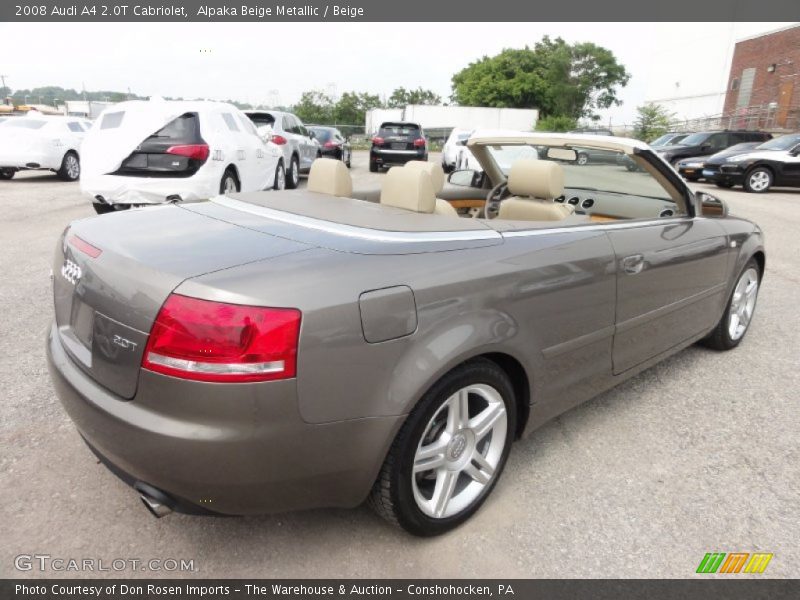 Alpaka Beige Metallic / Beige 2008 Audi A4 2.0T Cabriolet