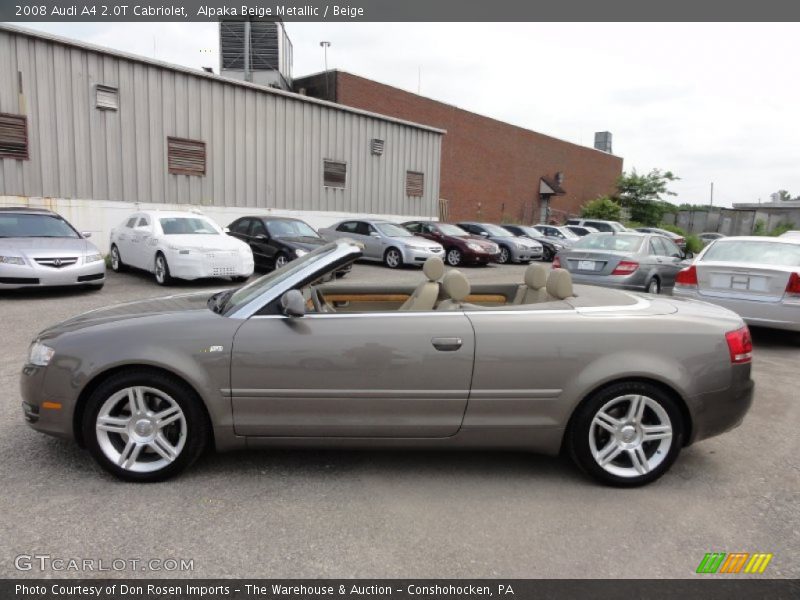 Alpaka Beige Metallic / Beige 2008 Audi A4 2.0T Cabriolet