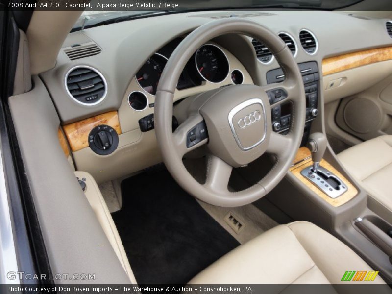 Alpaka Beige Metallic / Beige 2008 Audi A4 2.0T Cabriolet