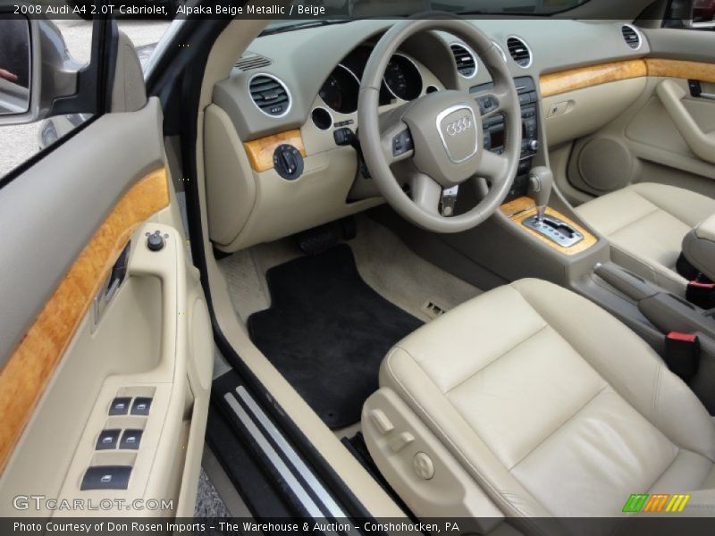 Alpaka Beige Metallic / Beige 2008 Audi A4 2.0T Cabriolet