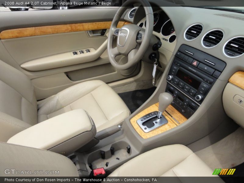 Alpaka Beige Metallic / Beige 2008 Audi A4 2.0T Cabriolet