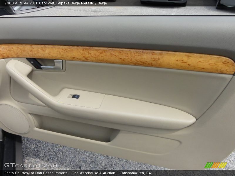 Alpaka Beige Metallic / Beige 2008 Audi A4 2.0T Cabriolet