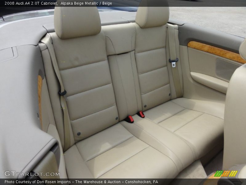 Alpaka Beige Metallic / Beige 2008 Audi A4 2.0T Cabriolet