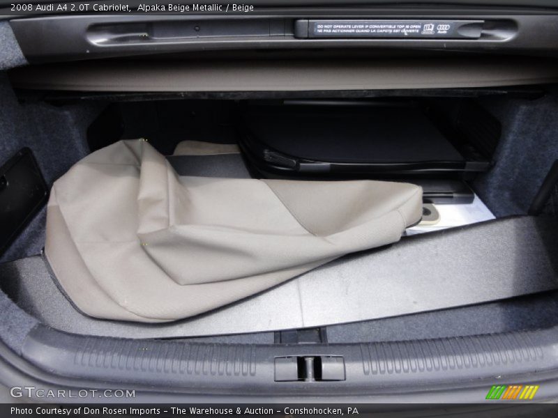 Alpaka Beige Metallic / Beige 2008 Audi A4 2.0T Cabriolet